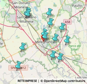 Mappa , 20077 Melegnano MI, Italia (3.76786)