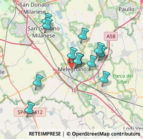 Mappa , 20077 Melegnano MI, Italia (3.17538)