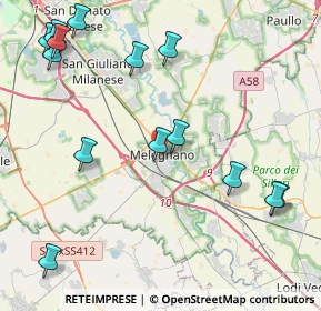 Mappa , 20077 Melegnano MI, Italia (5.21357)