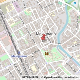 Mappa Via Clateo Castellini, 23, 20077 Melegnano, Milano (Lombardia)