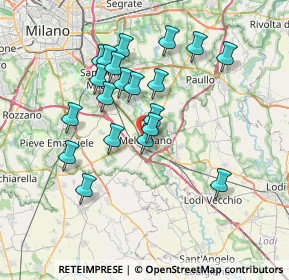 Mappa , 20077 Melegnano MI, Italia (6.6355)