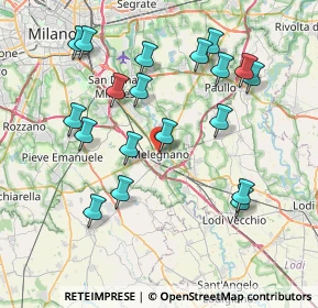 Mappa , 20077 Melegnano MI, Italia (8.09105)