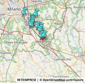 Mappa , 20077 Melegnano MI, Italia (5.80417)