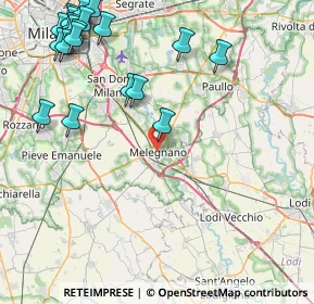 Mappa , 20077 Melegnano MI, Italia (11.3425)