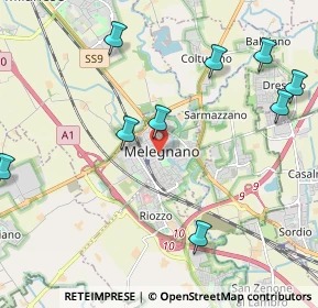 Mappa , 20077 Melegnano MI, Italia (3.05667)