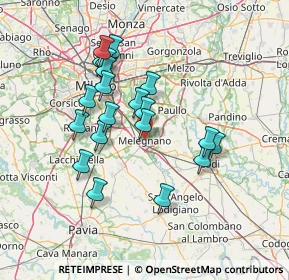 Mappa , 20077 Melegnano MI, Italia (12.7955)