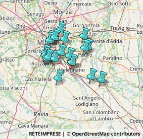 Mappa , 20077 Melegnano MI, Italia (10.409)