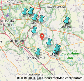 Mappa 26832 Galgagnano LO, Italia (7.65615)