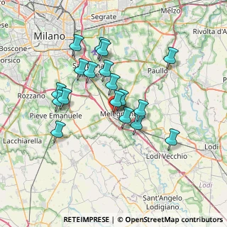 Mappa Via Morandi, 20077 Melegnano MI, Italia (6.465)