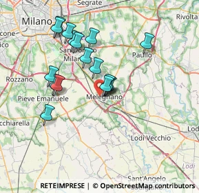 Mappa Via Morandi, 20077 Melegnano MI, Italia (6.39647)