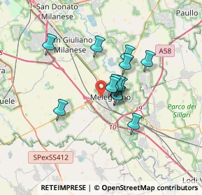 Mappa Via Morandi, 20077 Melegnano MI, Italia (2.38538)