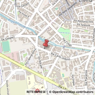 Mappa Via Carlo Urbino, 60, 26013 Crema, Cremona (Lombardia)