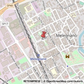 Mappa Via pertini 9, 20077 Melegnano, Milano (Lombardia)