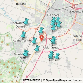 Mappa Via delle Industrie, 35020 Albignasego PD, Italia (3.63412)