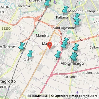Mappa Via delle Industrie, 35020 Albignasego PD, Italia (2.30833)