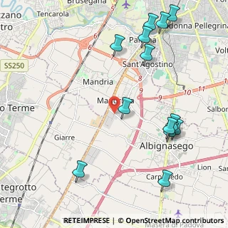 Mappa Via delle Industrie, 35020 Albignasego PD, Italia (2.56538)