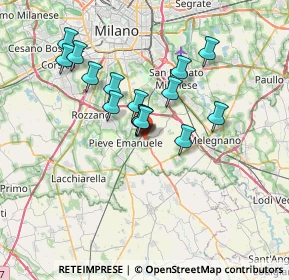 Mappa Via Vincenzo Bellini, 20085 Locate di Triulzi MI, Italia (5.6425)