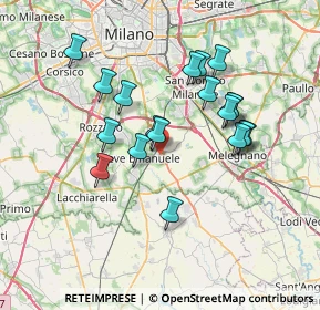 Mappa Via Vincenzo Bellini, 20085 Locate di Triulzi MI, Italia (6.40579)
