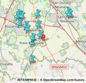 Mappa Via San Vittore, 20085 Locate di Triulzi MI, Italia (4.32467)