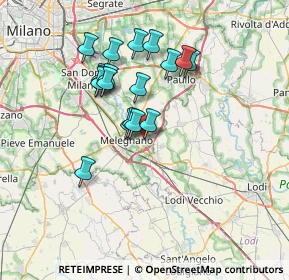 Mappa Via G. Rossini, 20070 Vizzolo Predabissi MI, Italia (6.12611)