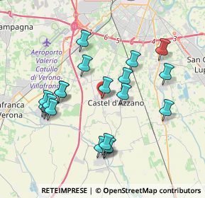 Mappa Via Guglielmo Marconi, 37060 Castel d'Azzano VR, Italia (3.7455)