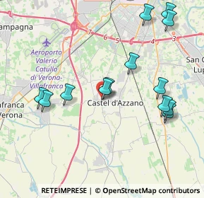 Mappa Via Guglielmo Marconi, 37060 Castel d'Azzano VR, Italia (4.25692)