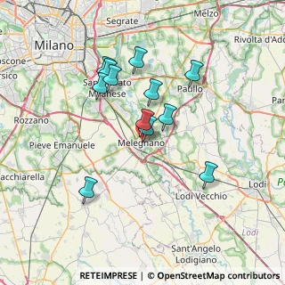 Mappa Via P. Calamandrei, 20077 Melegnano MI, Italia (6.315)