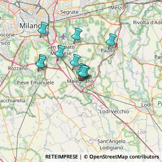 Mappa Melegnano Via Manfredi 37 c, 20077 Melegnano MI, Italia (5.28182)