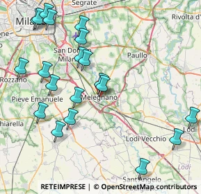 Mappa Melegnano Via Manfredi 37 c, 20077 Melegnano MI, Italia (9.5515)