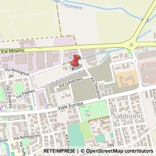 Mappa Via Arturo Toscanini, 12, 26013 Crema, Cremona (Lombardia)