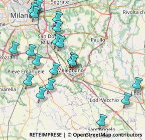 Mappa Via Piave, 20077 Melegnano MI, Italia (9.6265)