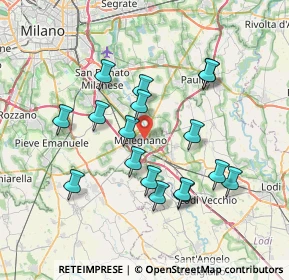 Mappa Via Piave, 20077 Melegnano MI, Italia (6.90588)