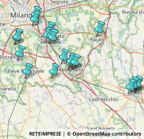 Mappa Via Piave, 20077 Melegnano MI, Italia (8.986)