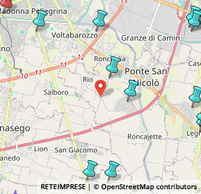 Mappa Via S. Martino e Solferino, 35020 Ponte San Nicolò PD, Italia (3.46)