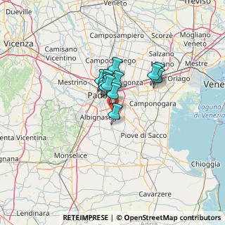Mappa Via S. Martino e Solferino, 35020 Ponte San Nicolò PD, Italia (7.99462)
