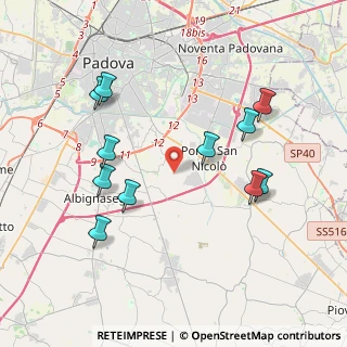 Mappa Via S. Martino e Solferino, 35020 Ponte San Nicolò PD, Italia (4.05182)