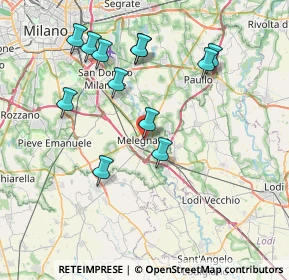 Mappa Piazza Risorgimento, 20077 Melegnano MI, Italia (7.62417)