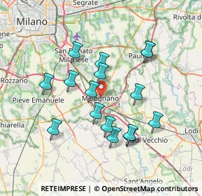 Mappa Piazza Risorgimento, 20077 Melegnano MI, Italia (6.6425)