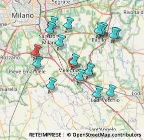 Mappa Piazza Risorgimento, 20077 Melegnano MI, Italia (7.32056)