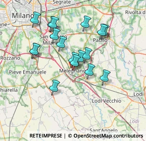 Mappa Piazza Risorgimento, 20077 Melegnano MI, Italia (6.47235)