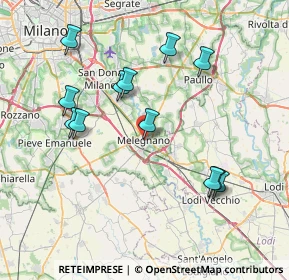 Mappa Piazza Risorgimento, 20077 Melegnano MI, Italia (7.74083)
