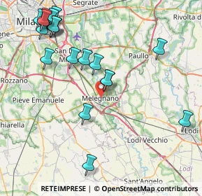 Mappa Piazza Risorgimento, 20077 Melegnano MI, Italia (9.914)