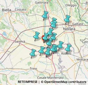 Mappa Via Michelangelo Buonarroti, 13030 Caresanablot VC, Italia (9.78778)