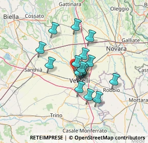 Mappa Via Michelangelo Buonarroti, 13030 Caresanablot VC, Italia (9.57882)