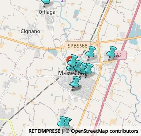 Mappa Via Martiri della Libertà, 25028 Manerbio BS, Italia (1.76231)