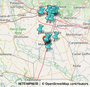 Mappa Via Martiri della Libertà, 25028 Manerbio BS, Italia (12.298)