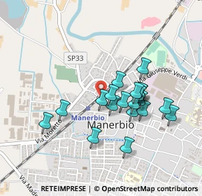 Mappa Via Martiri della Libertà, 25028 Manerbio BS, Italia (0.383)