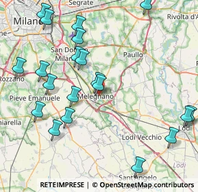 Mappa Via Lodi, 20077 Melegnano MI, Italia (9.6895)