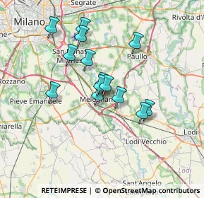 Mappa Via Lodi, 20077 Melegnano MI, Italia (5.63214)