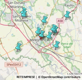 Mappa Via Lodi, 20077 Melegnano MI, Italia (2.94)